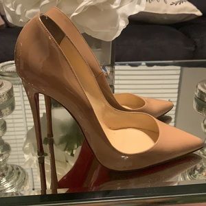 Nude Christian Louboutin. 39.5.  Great condition!
